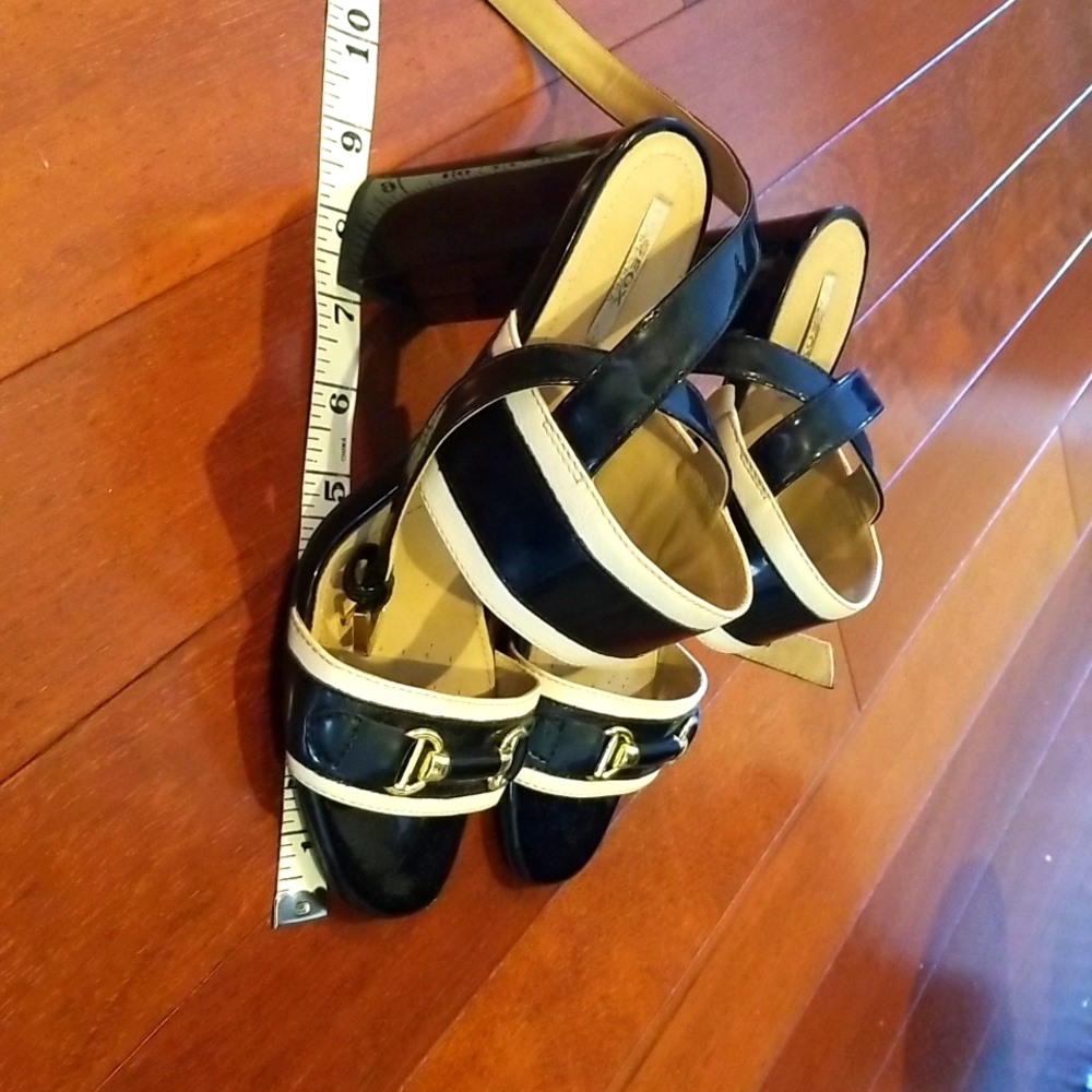 In excellent condition. Worn around 15 times. I don't reach for them anymore.